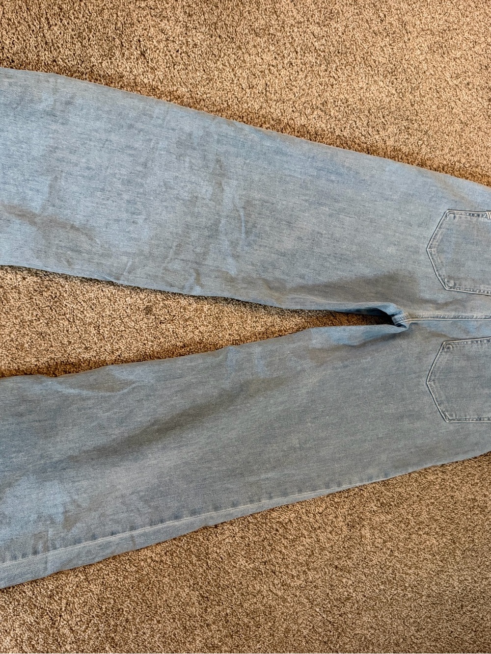 NWOT Paige Connie Jean. “Yuri” Wash. Patch Pockets. Wide Leg. Sz 28. Stretch. - Picture 2 of 8